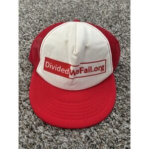 Divided We Fail SnapBack Hat Trucker Cap Civil Discourse Unity Politics Hat